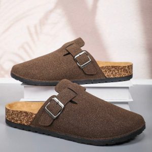 Sabot cuir Suède Boston fermé