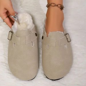 Sabot en cuir Suède Boston
