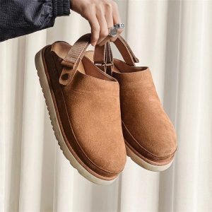 Sabot en cuir Suède Oslo Premium fermé